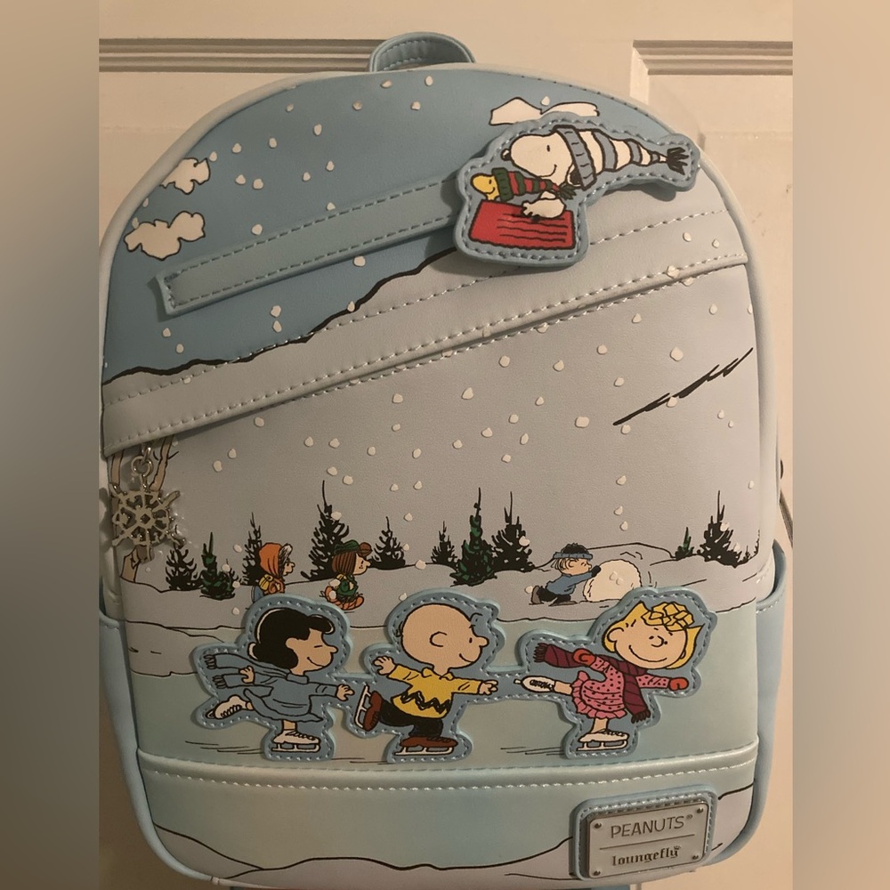 Peanuts Loungefly Christmas Winter Backpack